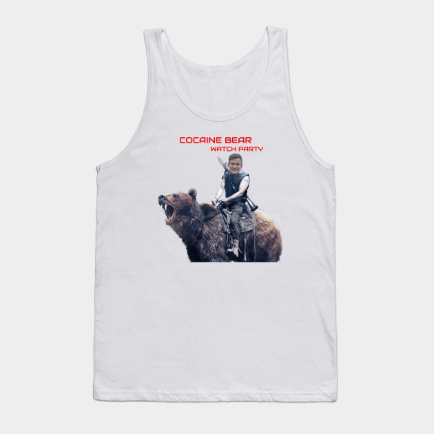 Cody Patzoldt Cocaine Bear Watch Party Tank Top by Brady Merch Stores